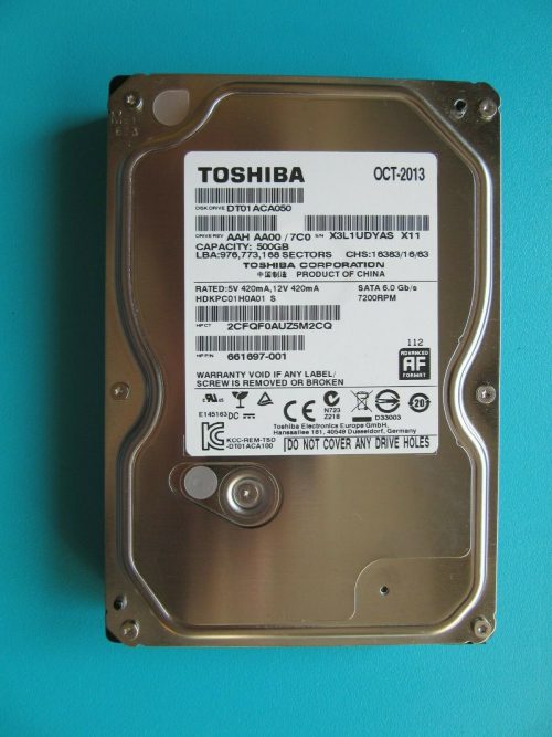 هارد HDD MIX BRAND 500GB (استوک-سلامت 100% -کارکرد زیر یک سال) - Image 2