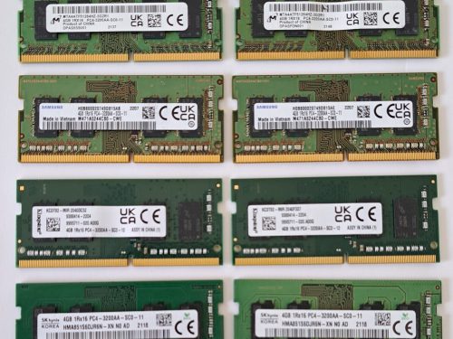 رم لپتاپ DDR4 3200Mhz 8GB میکس برند (استوک)