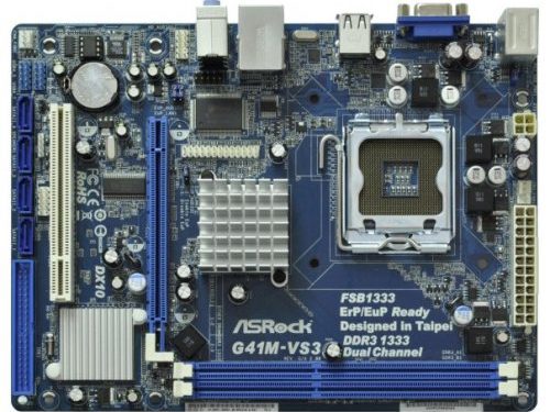 مادربورد کارکرده کامپیوتر  بدون پنل ECS/ASROCK G41 DDR3