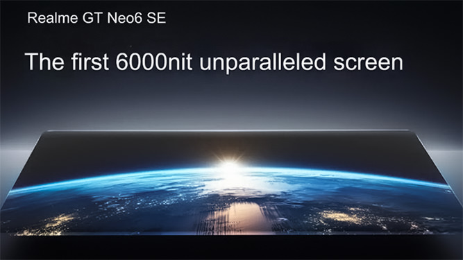 GT Neo 6 SE با روشن‌ترین نمایشگر در دنیای گوشی‌های هوشمند