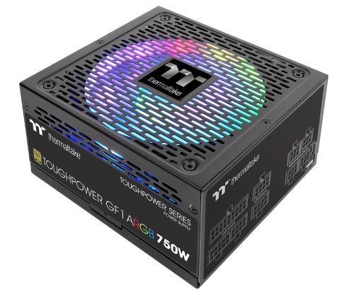 پاور Thermaltake TOUGHPOWER GF1 ARGB 750W GOLD (استوک-دارای کارتن) - Image 1