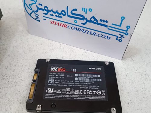 حافظه اس اس دی یک ترابایت سامسونگ مدل  SSD Samsung 870 EVO 1TB (استوک-سلامت 100)در حد نو