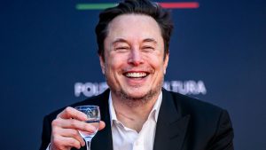 ROME, ITALY - DECEMBER 15: Elon Musk, chief executive officer of Tesla Inc and X (formerly Twitter) Ceo speaks at the Atreju political convention organized by Fratelli d