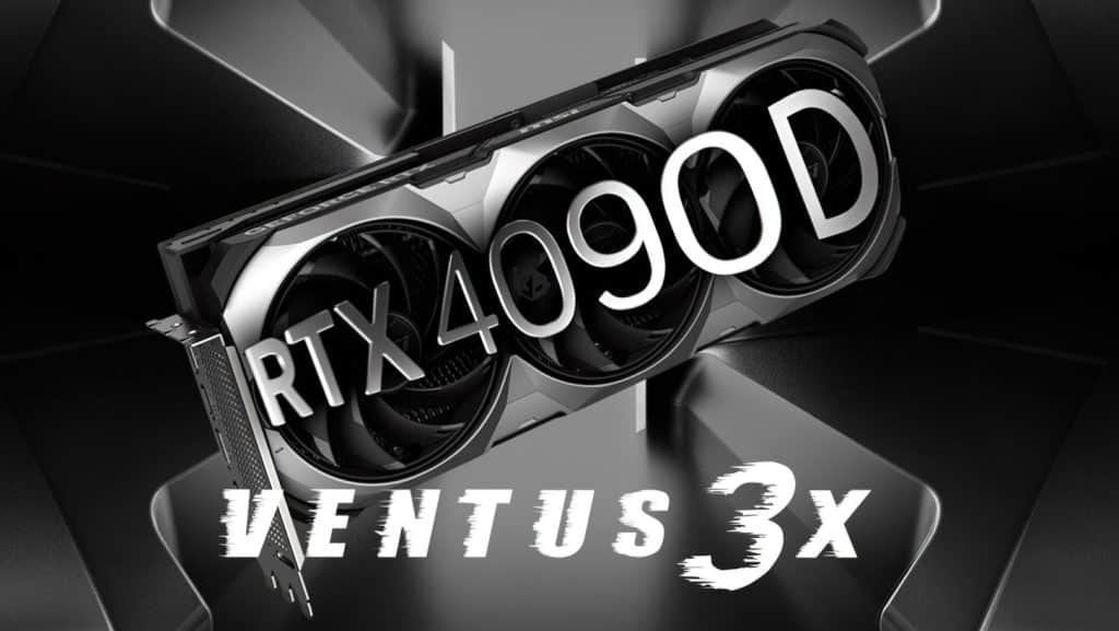 کارت گرافیک MSI GeForce RTX 4090D Ventus 3X با سه اسلات و اورکلاک کارخانه ناچیز