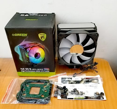 خنک کننده پردازنده GREEN NOTUS 400 ARGB (استوک-دارای جعبه-گارانتی 1405/01/12) - Image 1