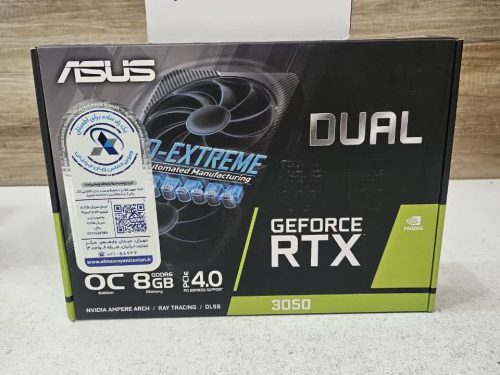 کارت گرافیک ASUS DUAL RTX 3050 O 8G (استوک با جعبه)