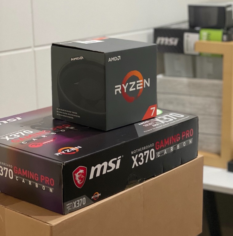 باندل MSI X370 PRO CARBON و RYZEN 7 1700X و فن (استوک) - شهرکامپیوتر
