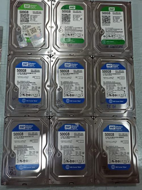 هارد HDD MIX BRAND 500GB (استوک-سلامت 100% -کارکرد زیر یک سال) - Image 1