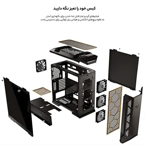 قاب کیس تاف گیمینگ برند ایسوس مدل ASUS TUF GAMING GT501 (استوک-بدون جعبه) - Image 2