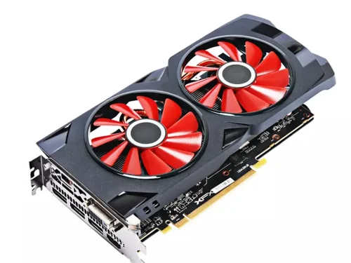 کارت گرافیک استوک XFX RX570 8G (یک فن لقی دارد) فن قرمز