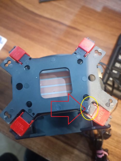 خنک کننده پردازنده MASTERTECH MF500 TUF (استوک)یک پایه چسب خورده - Image 2