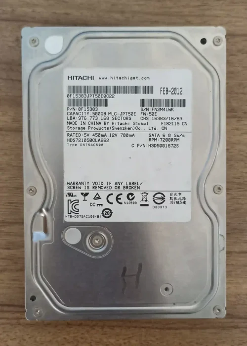هارد HDD MIX BRAND 500GB (استوک-سلامت 100% -کارکرد زیر یک سال) - Image 3