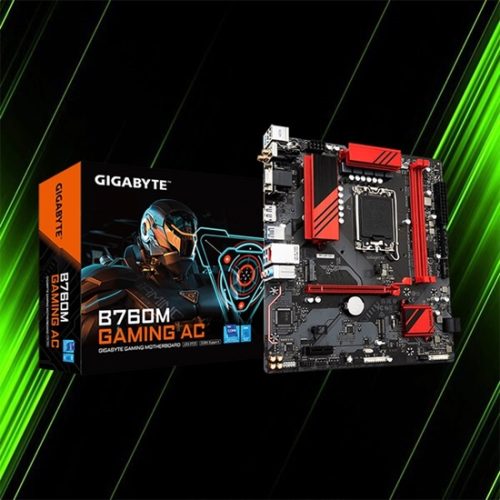 مادربرد گیگابایت DDR5 نسل 12و13و14 مدل GIGABYTE B760 M GAMING AC WIFI 1700 (استوک همراه با گارانتی آواژنگ - دارای وای فای) - Image 1