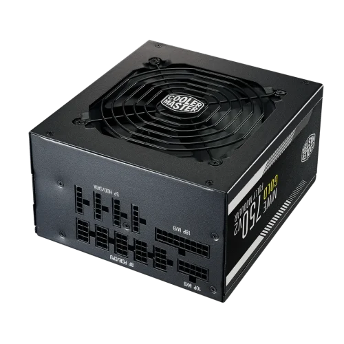 پاور COOLERMASTER MWE 750W V2 FULLMODULAR GOLD (استوک-بدون جعبه-3 عدد کابل ساتا و 2 عدد PCI کم دارد) - Image 1
