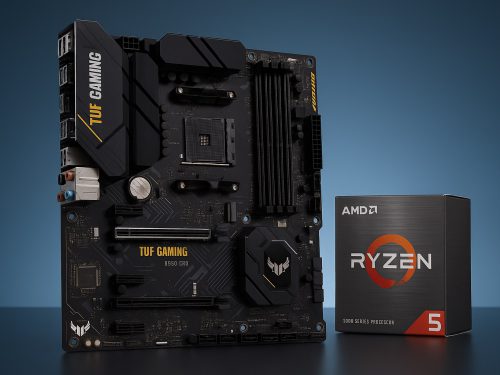 باندل ASUS TUF GAMING B550-PRO + AMD RYZEN 5 5600X – استوک تمیز