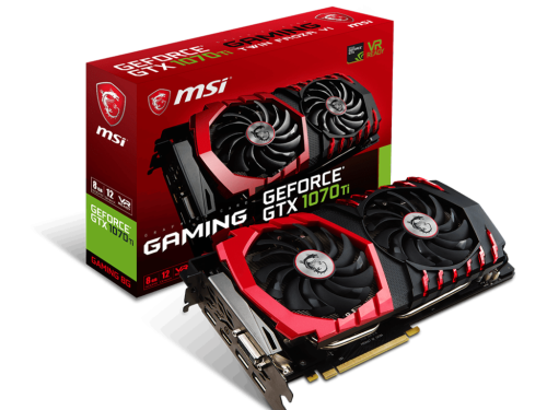 کارت گرافیک MSI GTX 1070 TI 8G DDR5 GAMING X ( استوک - بدون ماین - همراه با کارتن )