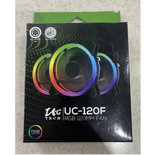 فن UC-120F RGB 120MM FAN (استوک-دارای جعبه) - Image 2