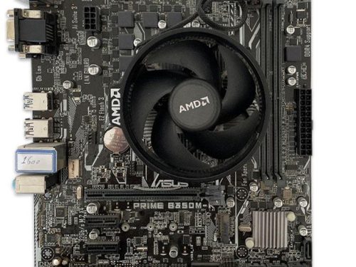 باندل ASUS PRIME B350M-K بدون پنل - AMD RYZEN 5 1500X + AMD FAN STOCK(استوک)