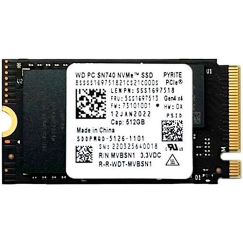 اس اس دی WD SN740 512GB (استوک-سلامت 100% - کارکرد 0 روز - سایز 2240) - Image 1