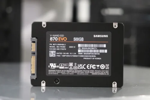 اس اس دی SAMSUNG 870 EVO 500GB (استوک سلامت 100% - کارکرد 55 روز-بدون جعبه) - Image 1