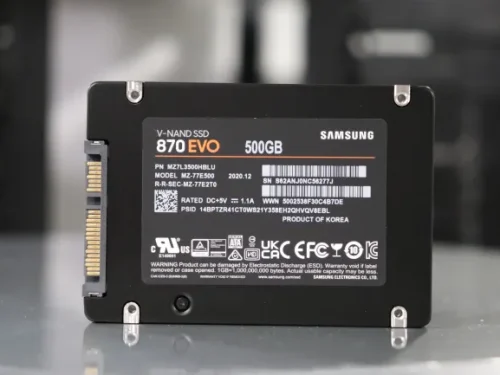 اس اس دی SAMSUNG 870 EVO 500GB (استوک سلامت 100% - کارکرد 55 روز-بدون جعبه)