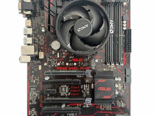 باندل AMD RYZEN 5 2400G-AMD STOCK FAN-ASUS PRIME B350-PLUS(استوک-دارای پنل)