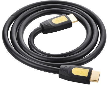 کابل UGREEN HDMI ROUND CABLE 3M(YELLOW/BLACK) (آکبند)