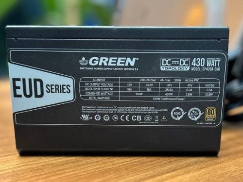پاور 430 وات گرین مدل GP430A-EUD (استوک-پیچ پلمپ)