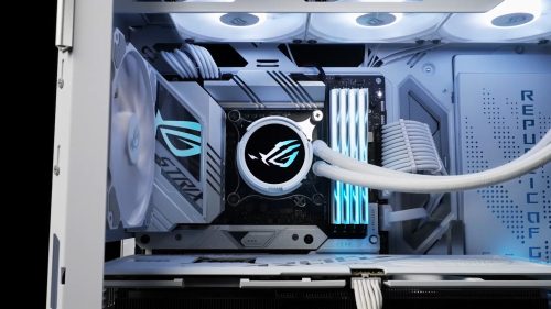 خنک کننده پردازنده ASUS ROG STRIX LC II 360 ARGB WHITE (استوک-دارای جعبه) - Image 2