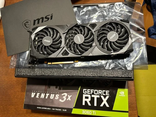 کارت گرافیک MSI RTX 3060TI VENTUS 3X OC (استوک-دارای جعبه - دمازیر80)
