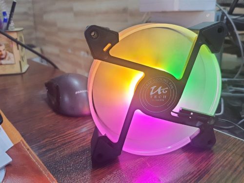 فن کیس 12 سانتی متری یوسیتک RGB (استوک در حد)